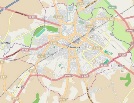 沙托鲁市区地图