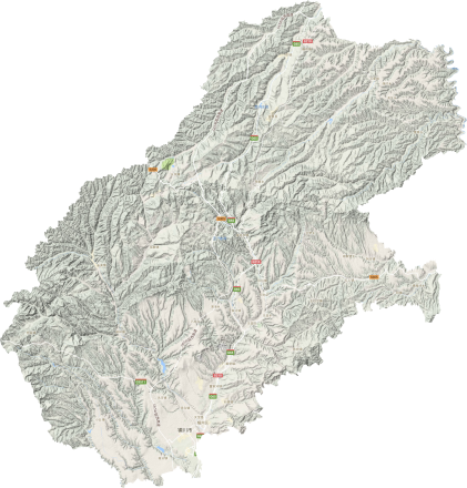 铜川市地形图