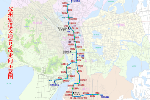 苏州轨道交通4号线线路图