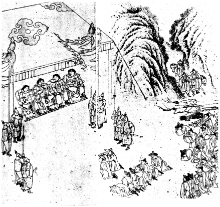 《满洲实录》中的姜弘立归降图