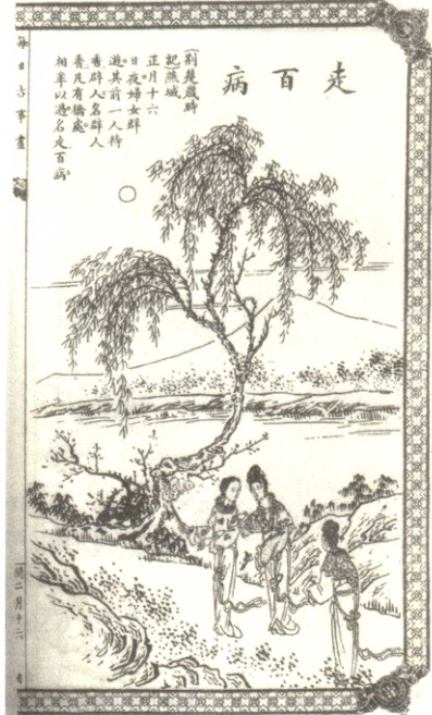 《走百病》图像 