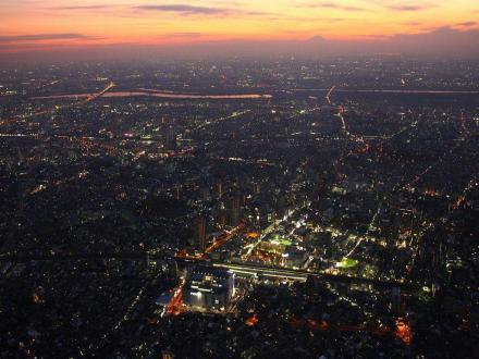 埼玉县航拍夜景图2 