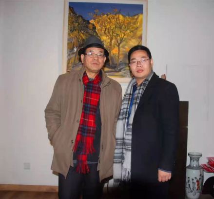 孙见喜和西部新闻网总编辑张龙