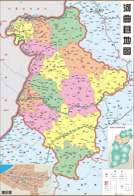 河曲县地图