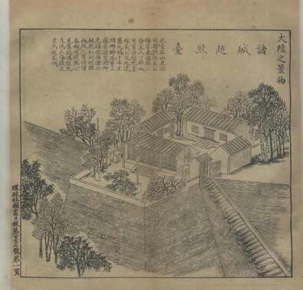 1910年《图画日报》（百七十七号）所刊诸城超然台版画