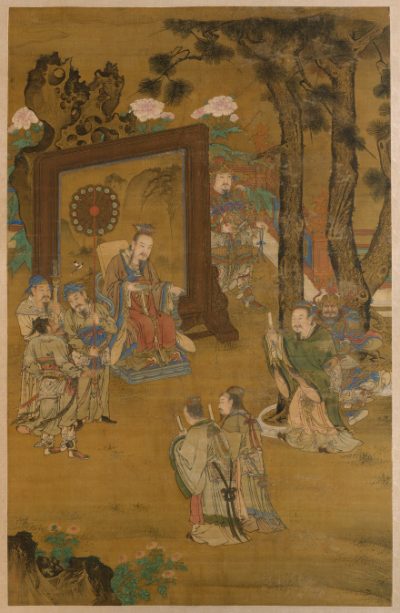 （明）刘俊《汉殿论功图》美国大都会艺术博物馆藏 