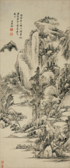 仿大痴山水图(1686年,康熙二十五年)
