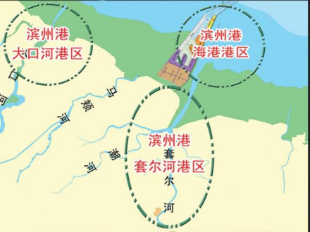 滨州港位置图