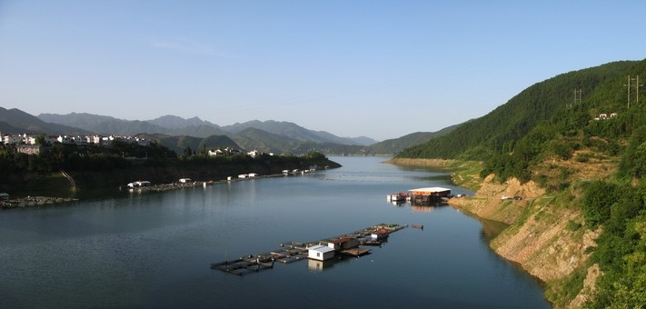白龙江青川县沙州镇（宝珠寺水库库区）