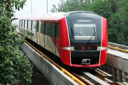 北京地铁机场线列车