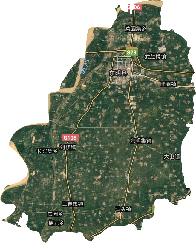 东明县卫星地图
