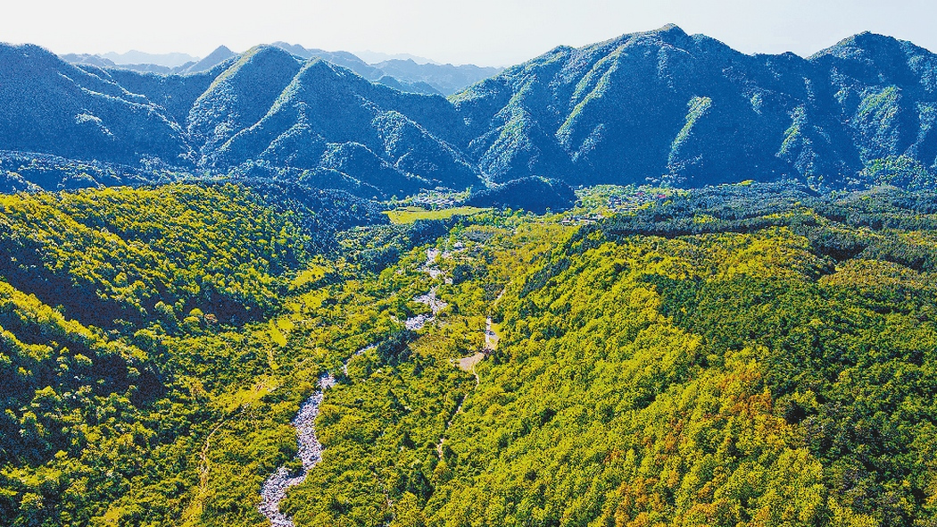 洛河源头洛南县草链岭