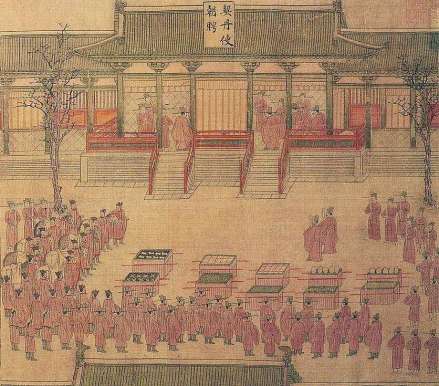 北宋佚名《景德四图·契丹使朝聘图》（局部） 