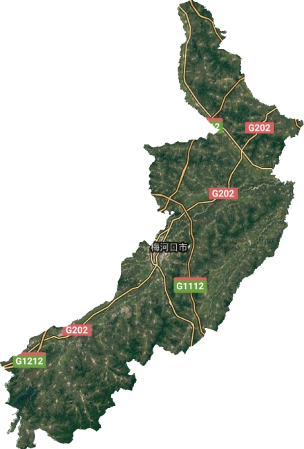 梅河口市卫星地图