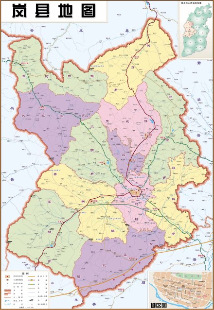 岚县地图