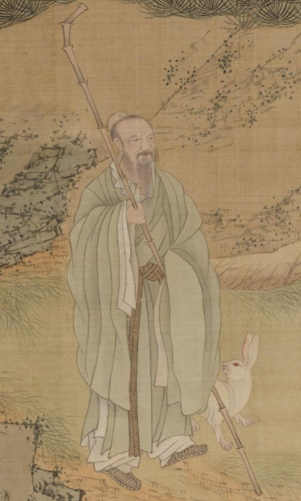 上海博物馆藏明代崔子忠所绘《长白仙踪图》中的张延登 