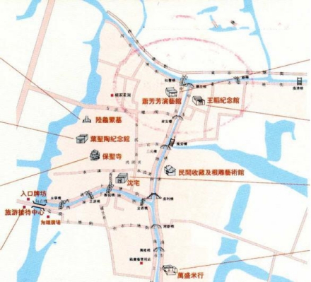 甪直古镇布局