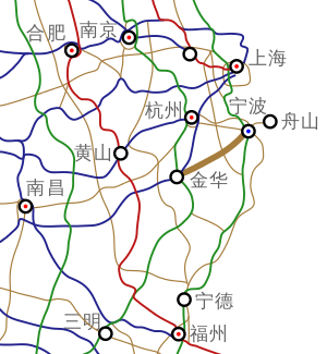 中国国家高速公路网规划（2005年）部分布局