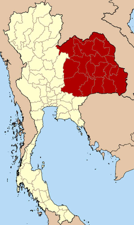 原属于老挝的依善地区在法暹战争后，被泰国占据