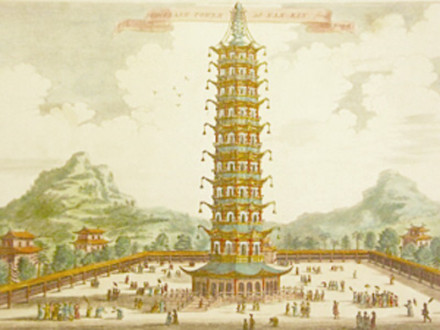 古人绘制的大报恩寺塔图