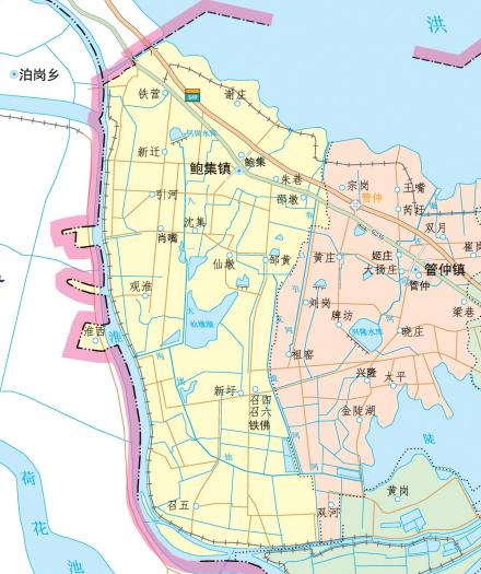 鲍集镇政区图（2020年）