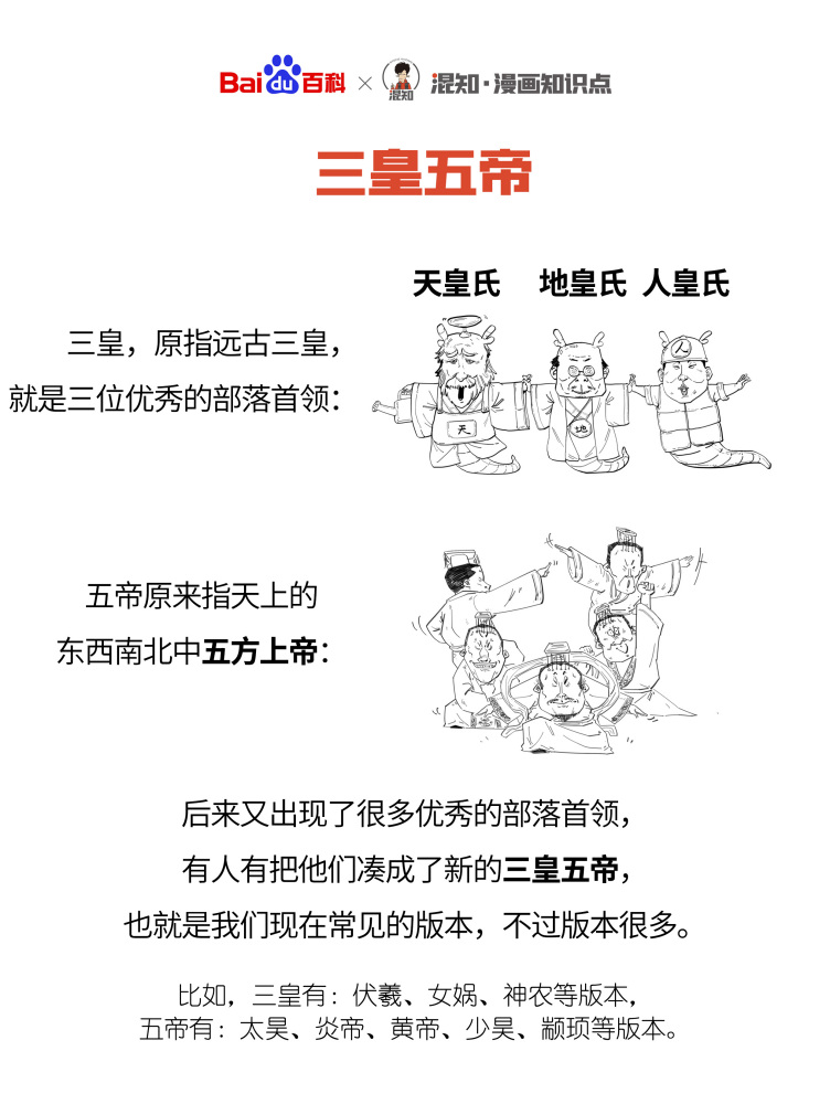 百科x混知：图解三皇五帝