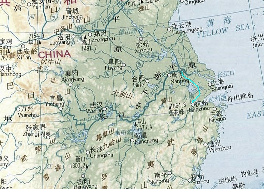江南运河的位置