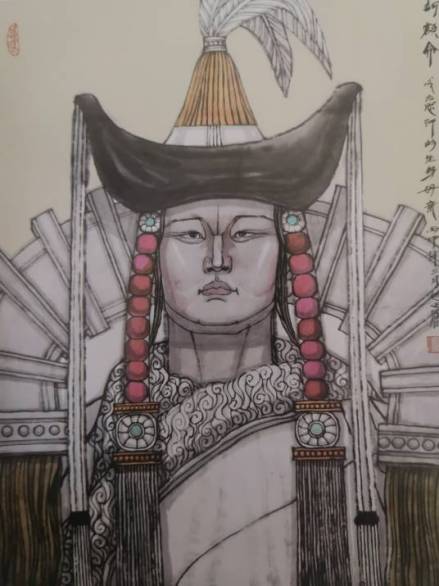 诃额仑（包巴雅尔绘）