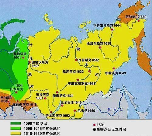明末开始沙俄对远东地区的扩张