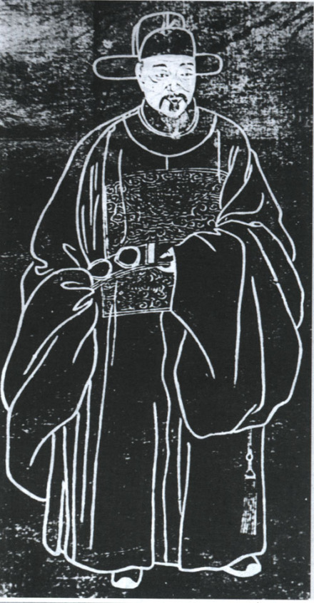冯恩石刻像