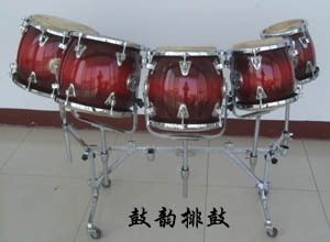 整体架鼓韵五音排鼓