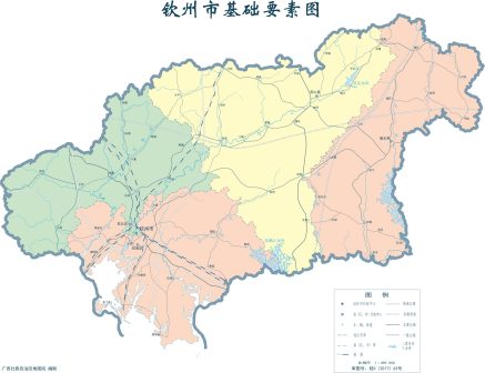  钦州市标准地图（要素版）
