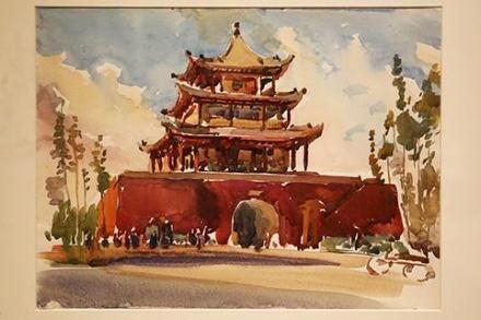吴良镛画作