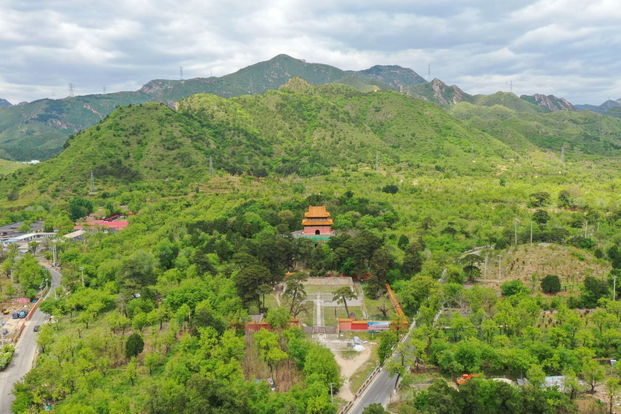 明泰陵航拍全景图