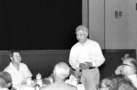 1986年，丁光训在中国基督教第四届全国会议代表茶话会上发言