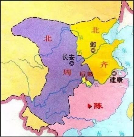 北齐北周对峙形势