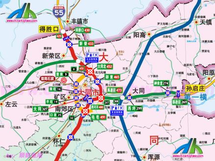 公路网示意图
