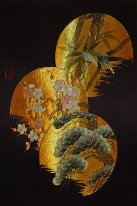 宁波金银彩绣作品