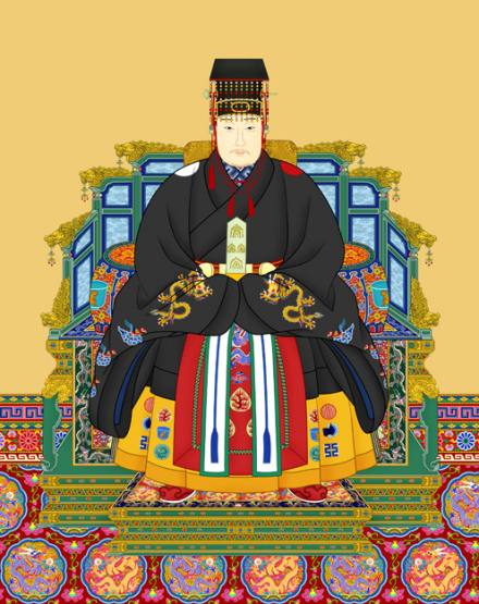 万历皇帝衮冕相