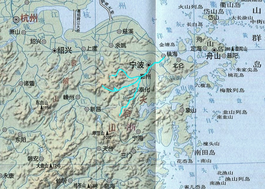 甬江分布图
