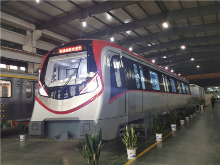 南通轨道交通1号线列车1:1模型 