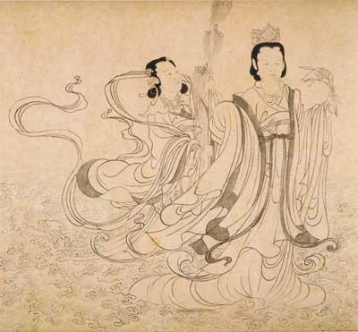 张渥临李公麟九歌图卷（局部）
