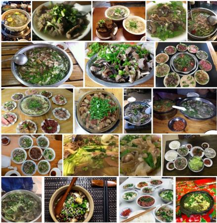 各种各样的跷脚牛肉