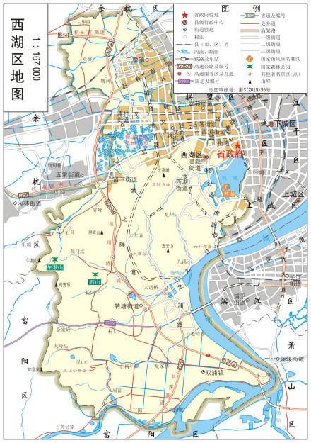 西湖区标准地图