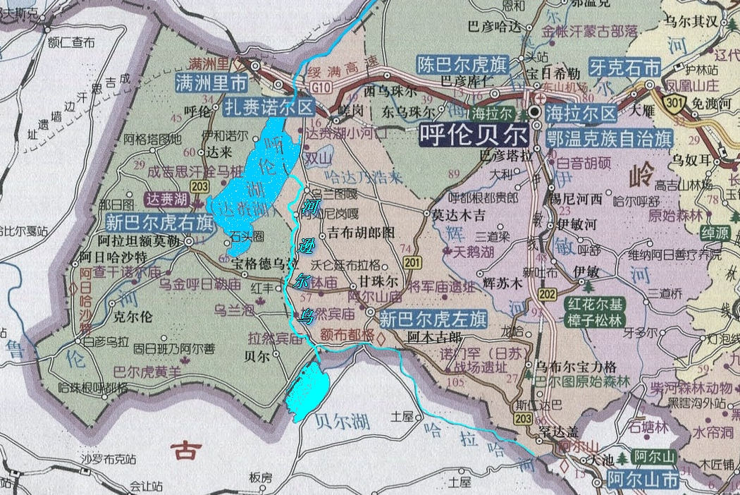 乌尔逊河的位置及水系分布
