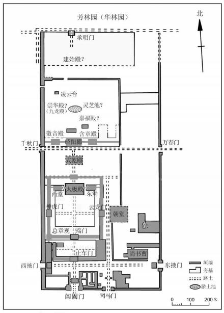曹魏西晋洛阳宫平面复原图 