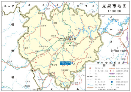  龙泉市标准地图