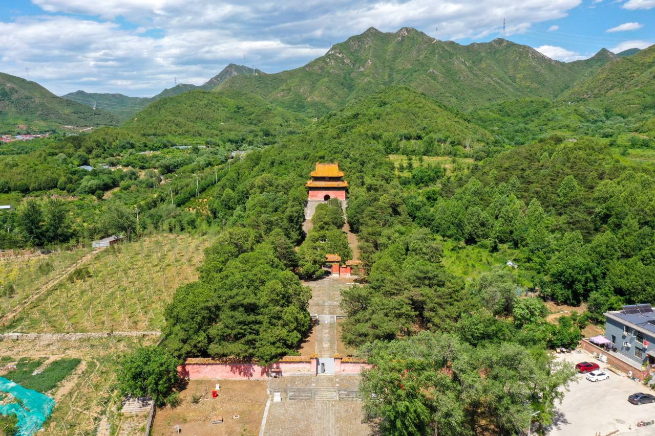 明景陵航拍全景图