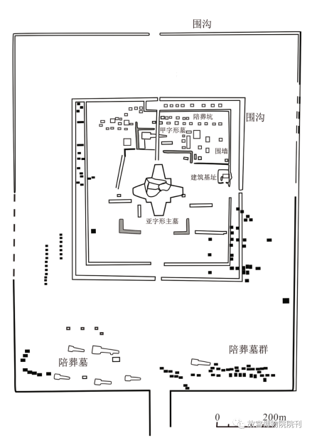 司家庄秦陵平面局部图