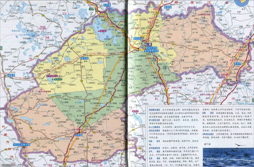  松原市标准地图